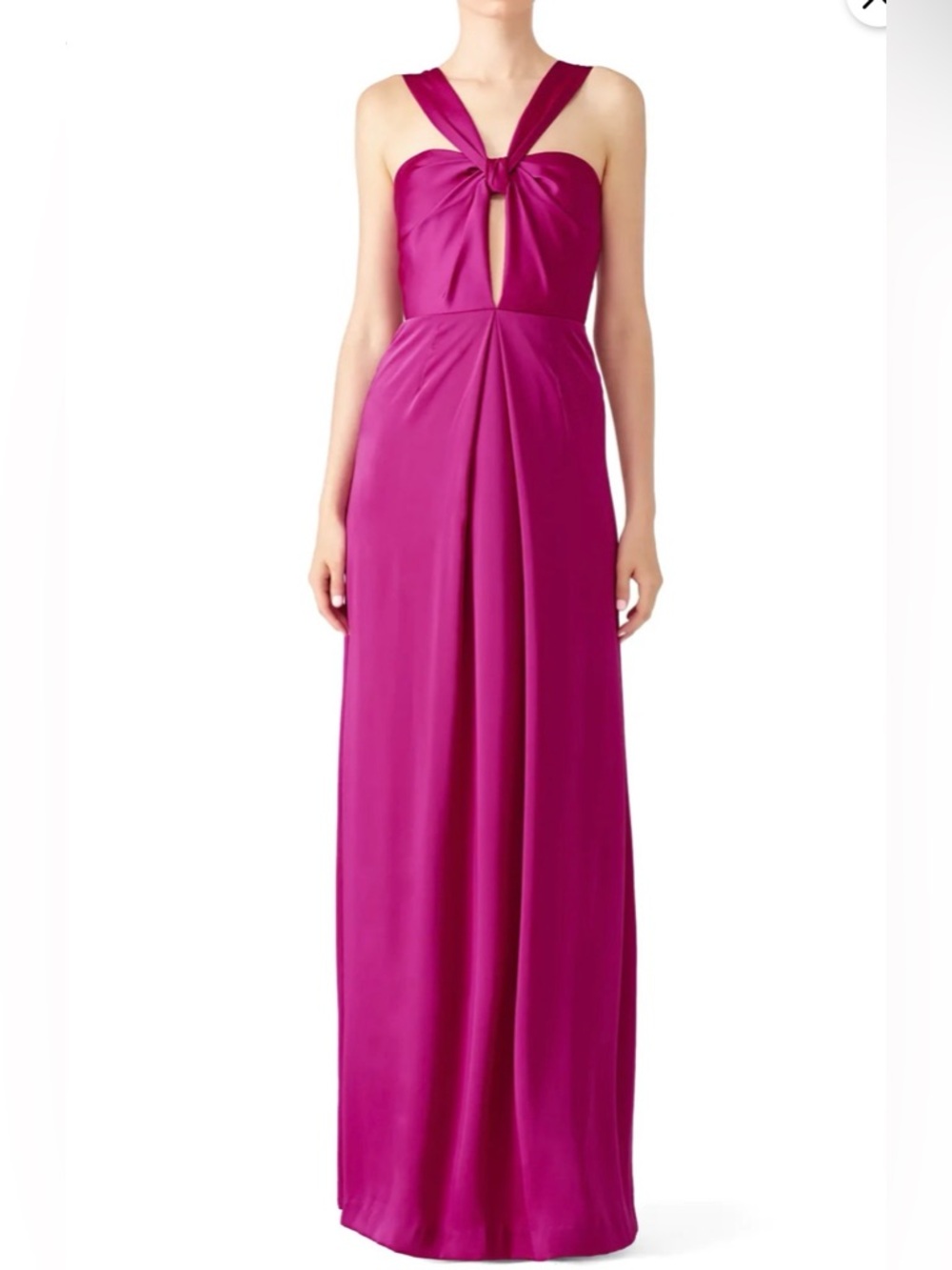 Jill Jill Stuart Viola Cutout Gown Fuchsia Twist-Front Evening Gown size 12.